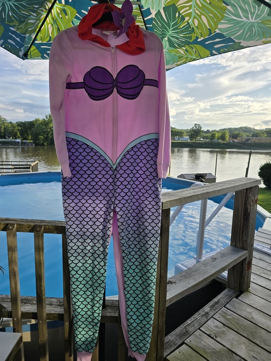 Disney Other - Disney Pink Purple Ombre Mermaid Onesie Pajamas